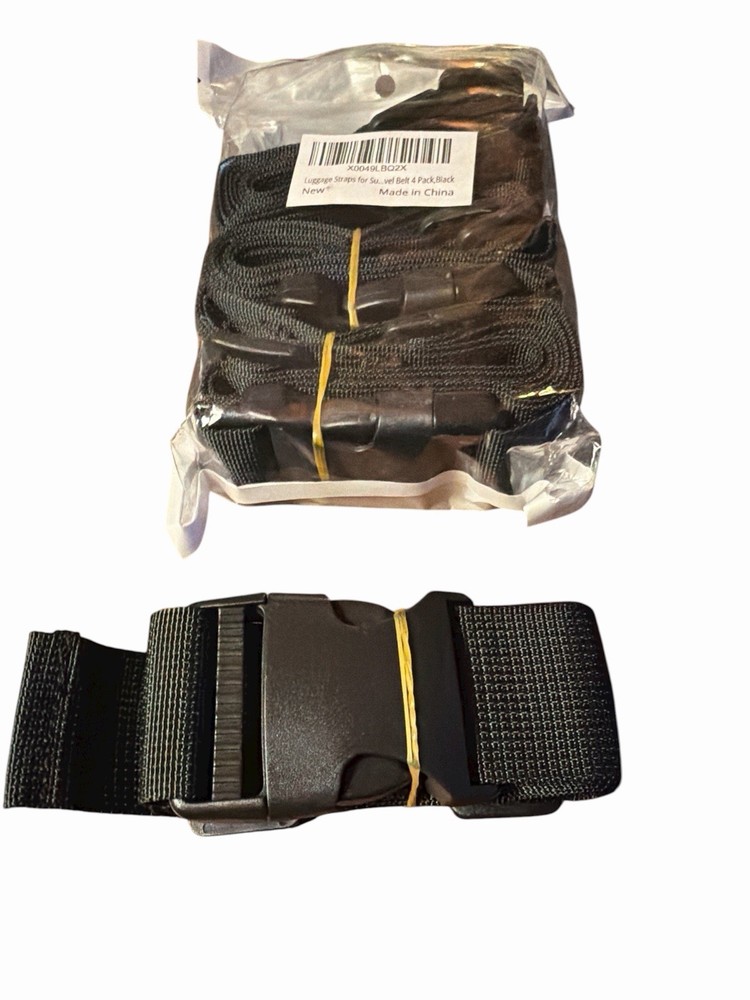 4 Pack Luggage Straps, Suitcase Luggage Strap