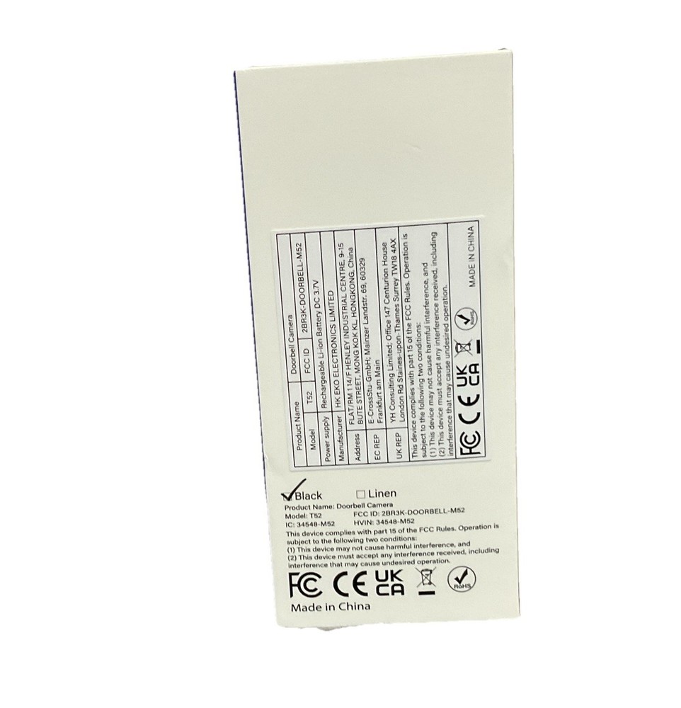 Doorbell camera wireless T52