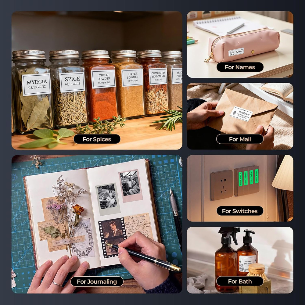 B1 Pro Label Maker, 300DPI HD Label Printer, Ideal for Photos,Stores,Notes,Study