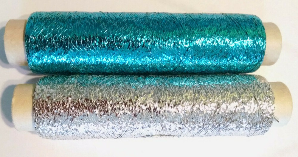 Silver or Teal Blending Filament  Needlpoint Embroidery Thread