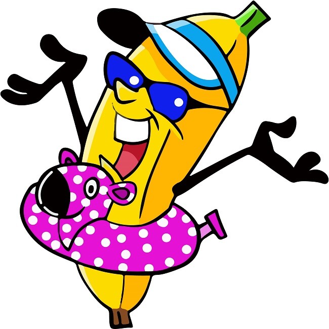 30 Custom Fun Summer Banana Personalized Address Labels