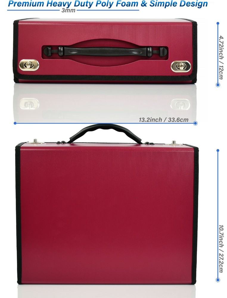 Accordian file folder organizer Expanding File folder Document holder file box