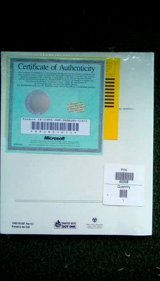 *SEALED* 1993 MICROSOFT WINDOWS MS-DOS 6.2 USER'S GUIDE - CERT OF AUTHENTICITY