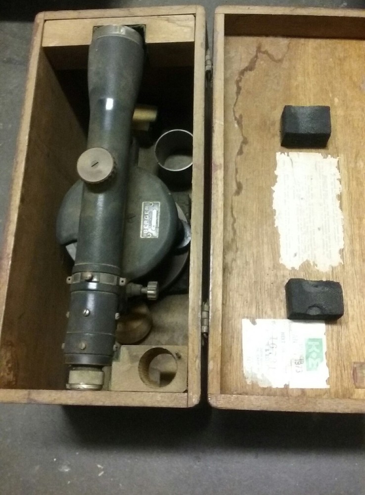 Vintage Berger Engineering Instruments Surveying Transit-Level , Boston Mass