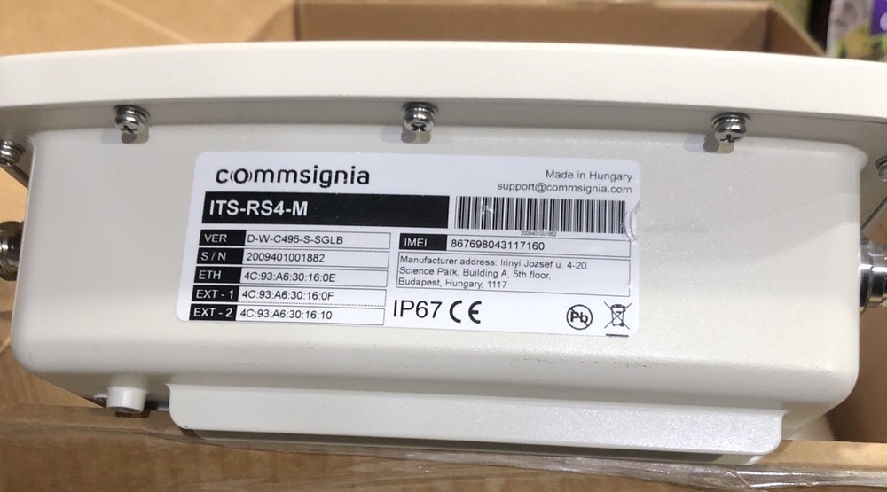 COMMSIGNIA ITS-RS4-M Roadside Unit Antenna NEW Open Box