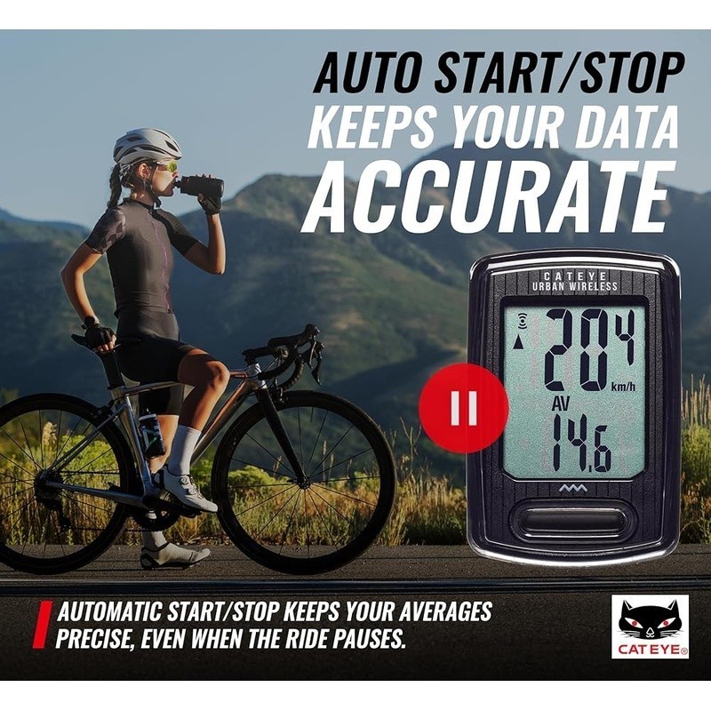 Wireless Bike Computer Speed Tracker Odometer LCD Timer Distance Calories New