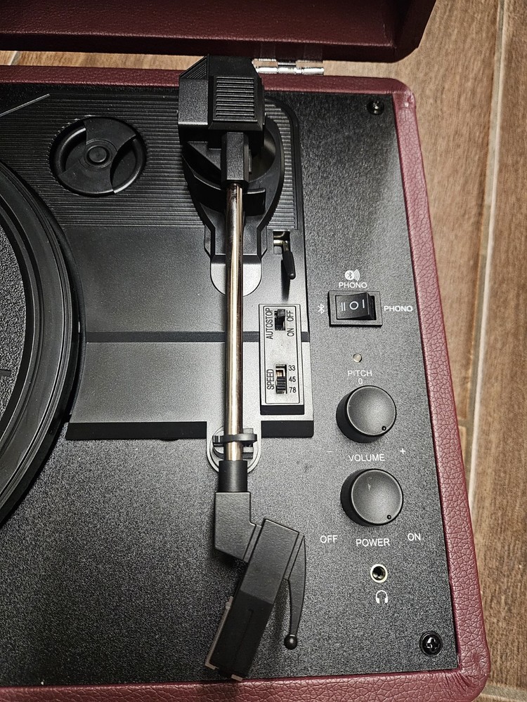 Crowley Plus Portable Turntable 3 Speed Turntable Bluetooth Record Player New