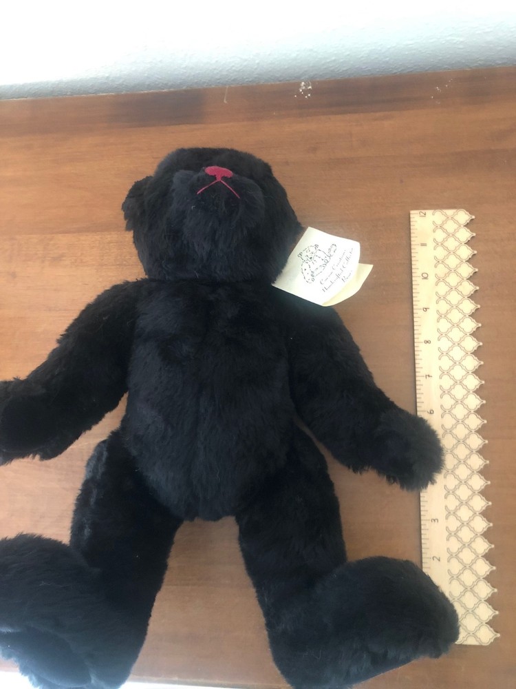 Vintage Carson Creations Handcrafted Bear Chubby Checker jointed stuffed plush