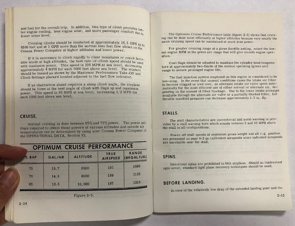 1969 Cessna 210J Centurion Owner’s Manual