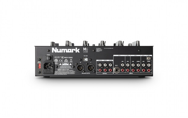 Numark M6USB Black 4-Channel DJ Mixer with USB Interface