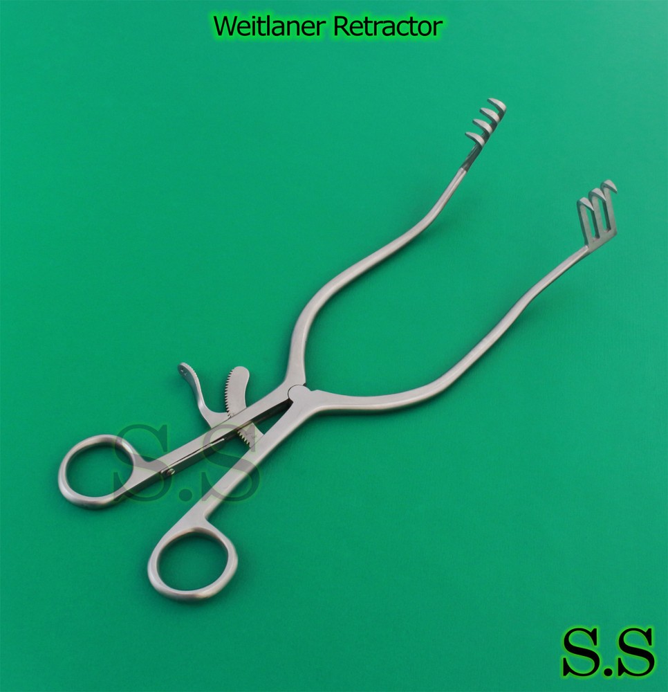 Weitlaner Retractor 9.50" 3x4 Prong SHARP
