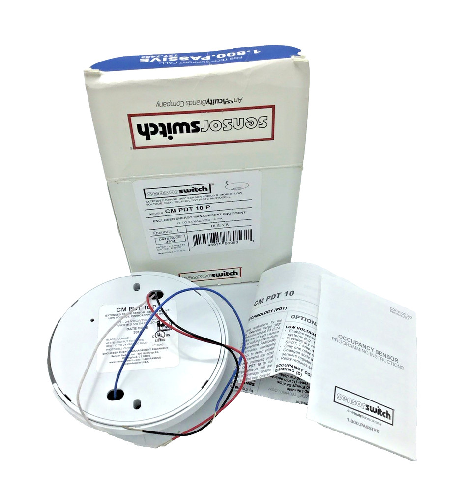 Acuity Controls Sensor Switch CM PDT 10 P Photocell, Occupancy Sensor (White)