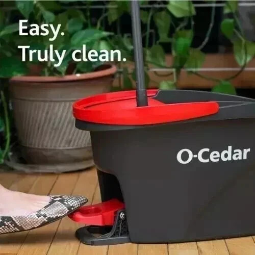 O-Cedar EasyWring Spin Mop With Bucket