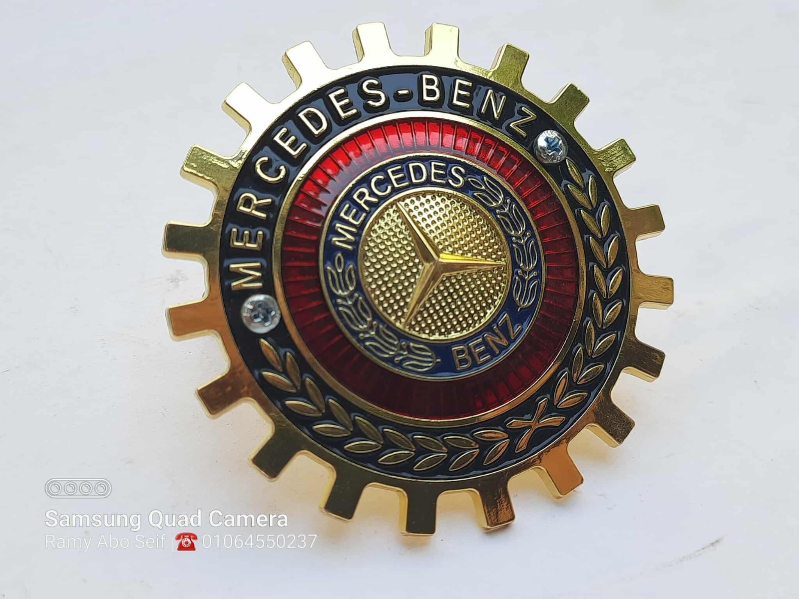 Mercedes-Benz Metal Vintage Badge for the Front Grille.A classic &unique piece