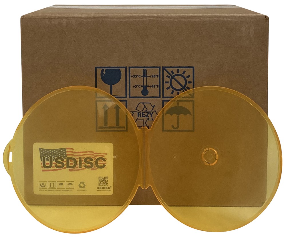 USDISC Clamshell Cases, Single 1 Disc (Multicolor) Lot