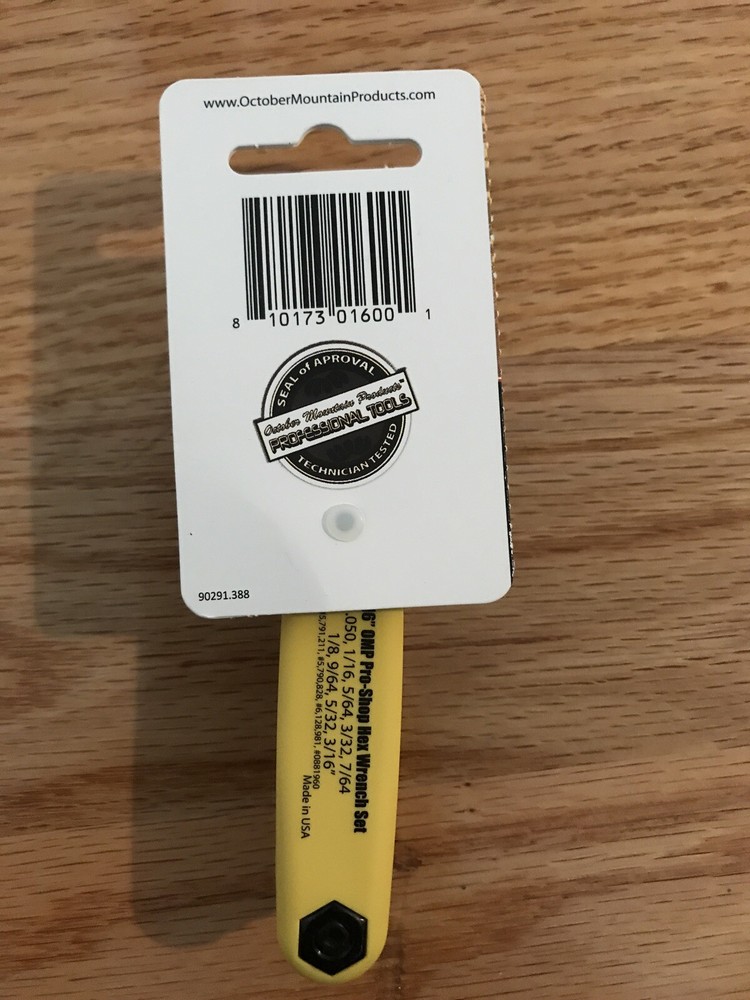 OMP Pro-Shop Hex Wrench Set .050-3/16