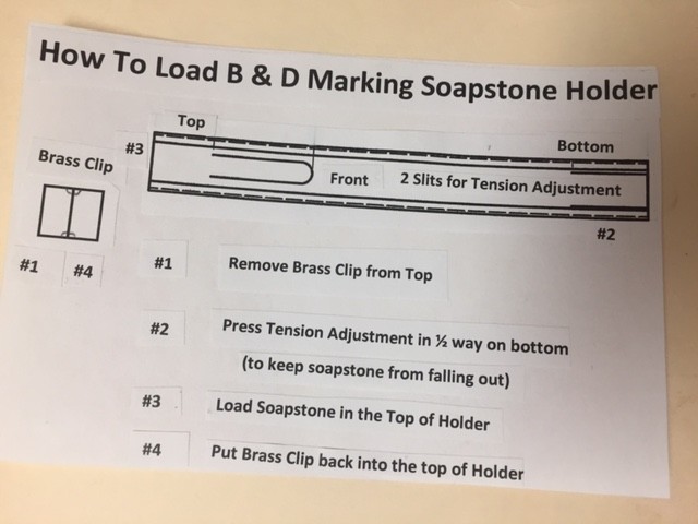 2 Brass Soapstone holders (Universal) for Thin & Medium (BH-2)