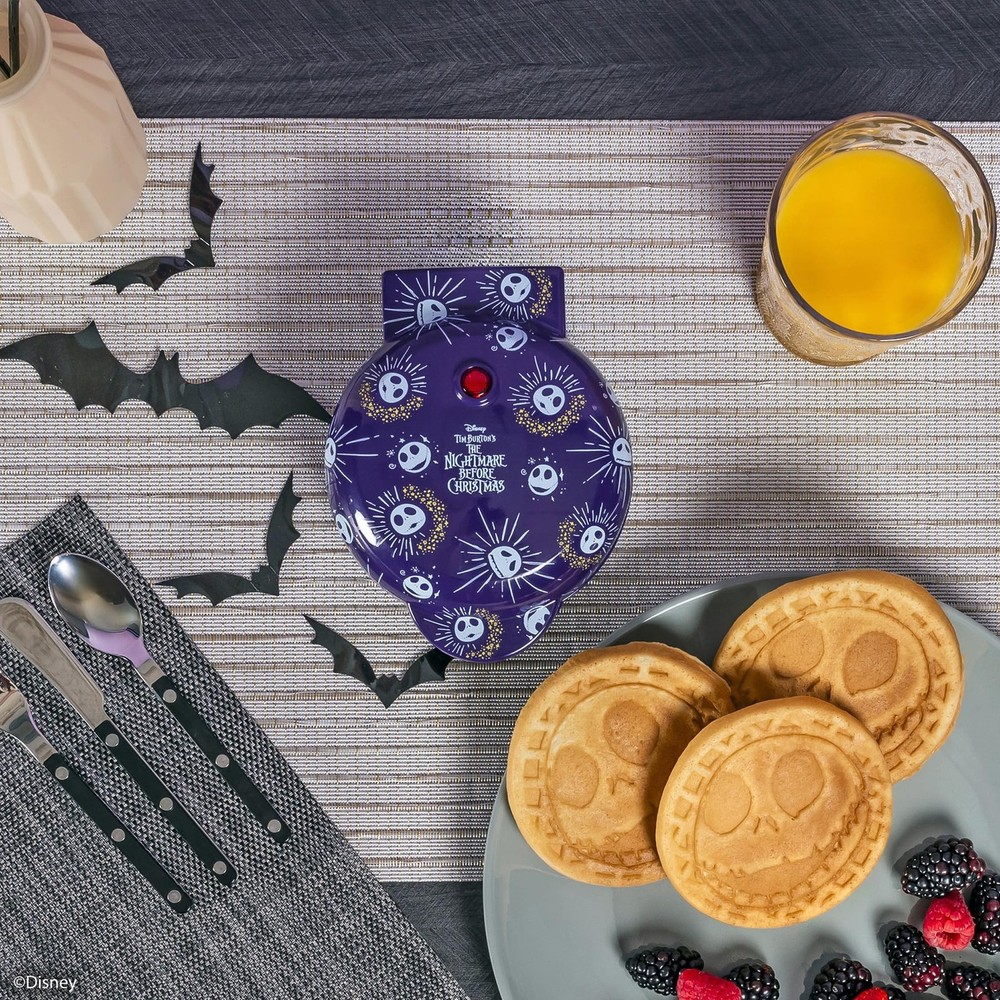 Nightmare Before Christmas Jack Skellington Mini Waffle Maker - Small Kitchen...