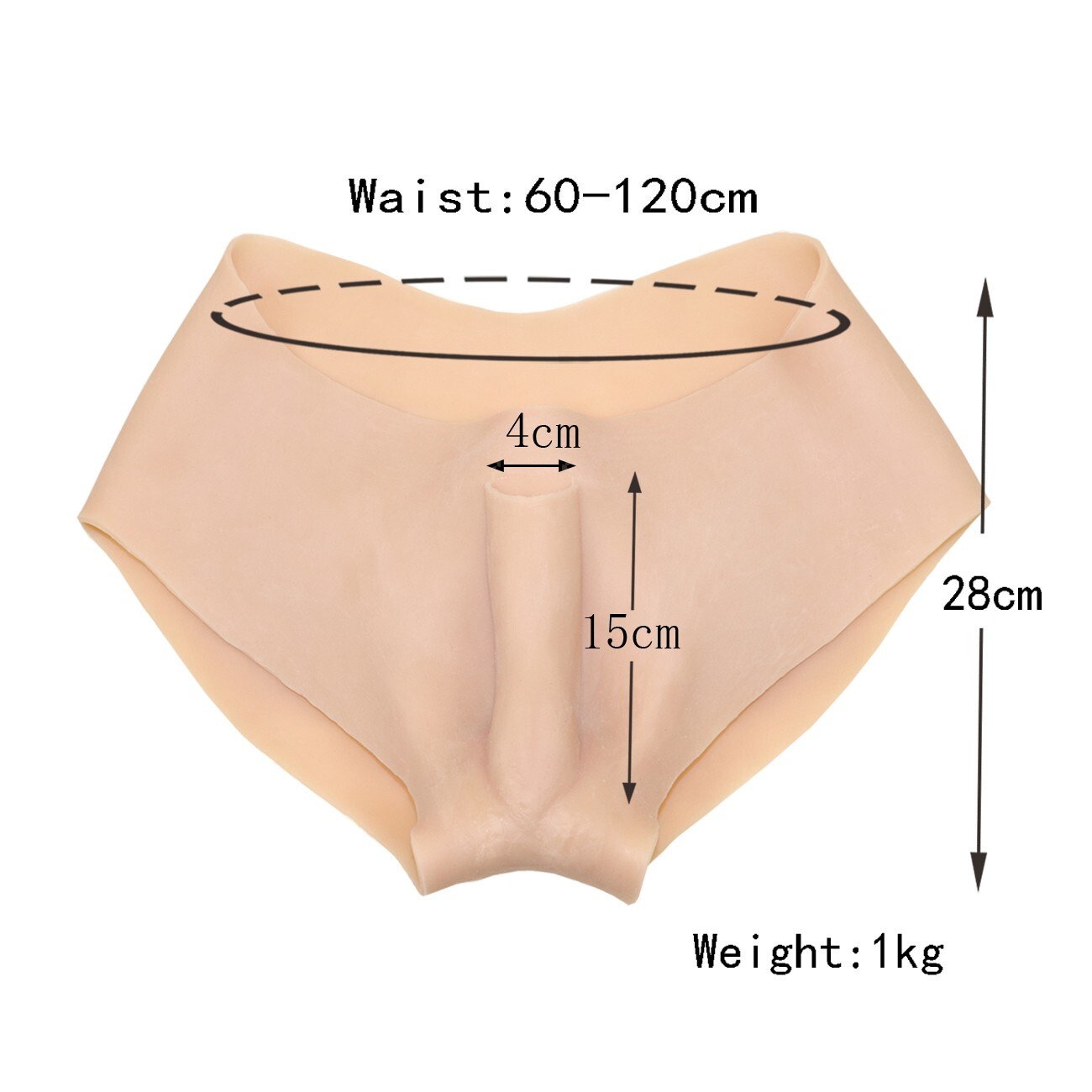 Silicone Fake Vagina Panties With Anus Opening for Crossdresser Transgender