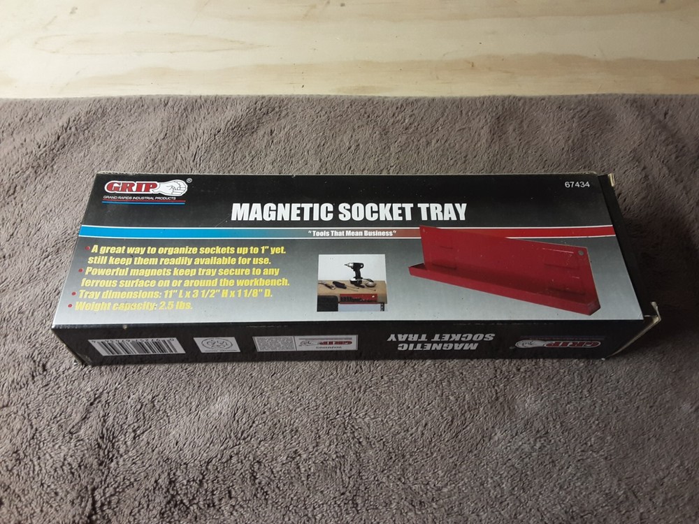 Grip On Tools Magnetic Socket Tray