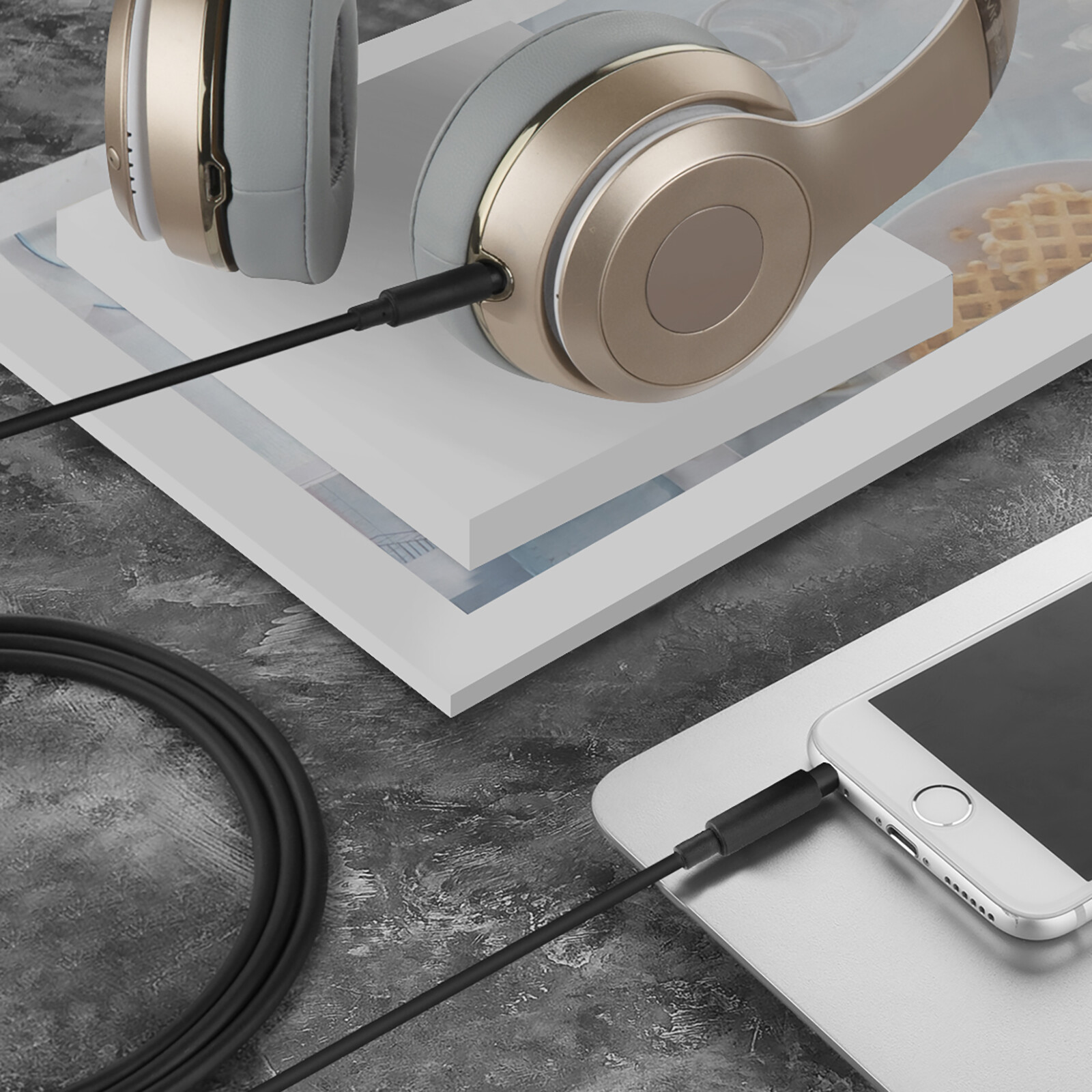 Geekria Audio Cable for Beats StudioPro, Solo3.0, Studio3, Studio2, Solo4 (4 ft)