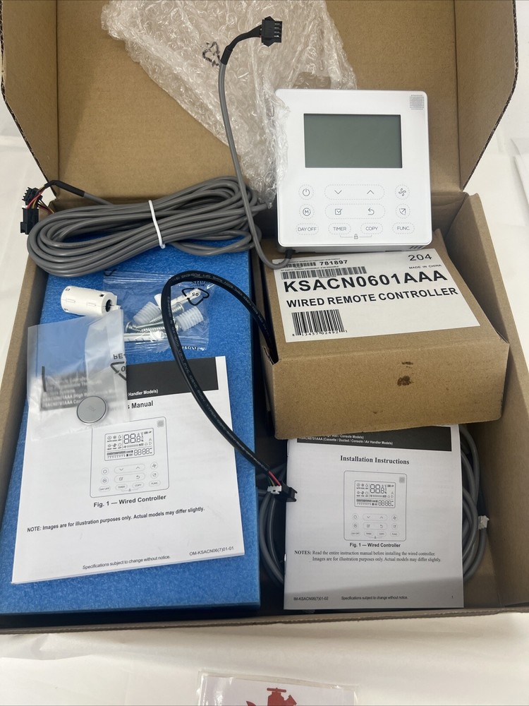 Carrier KSACN0601AAA Wired Remote Control 7-Day Programmable Thermostat