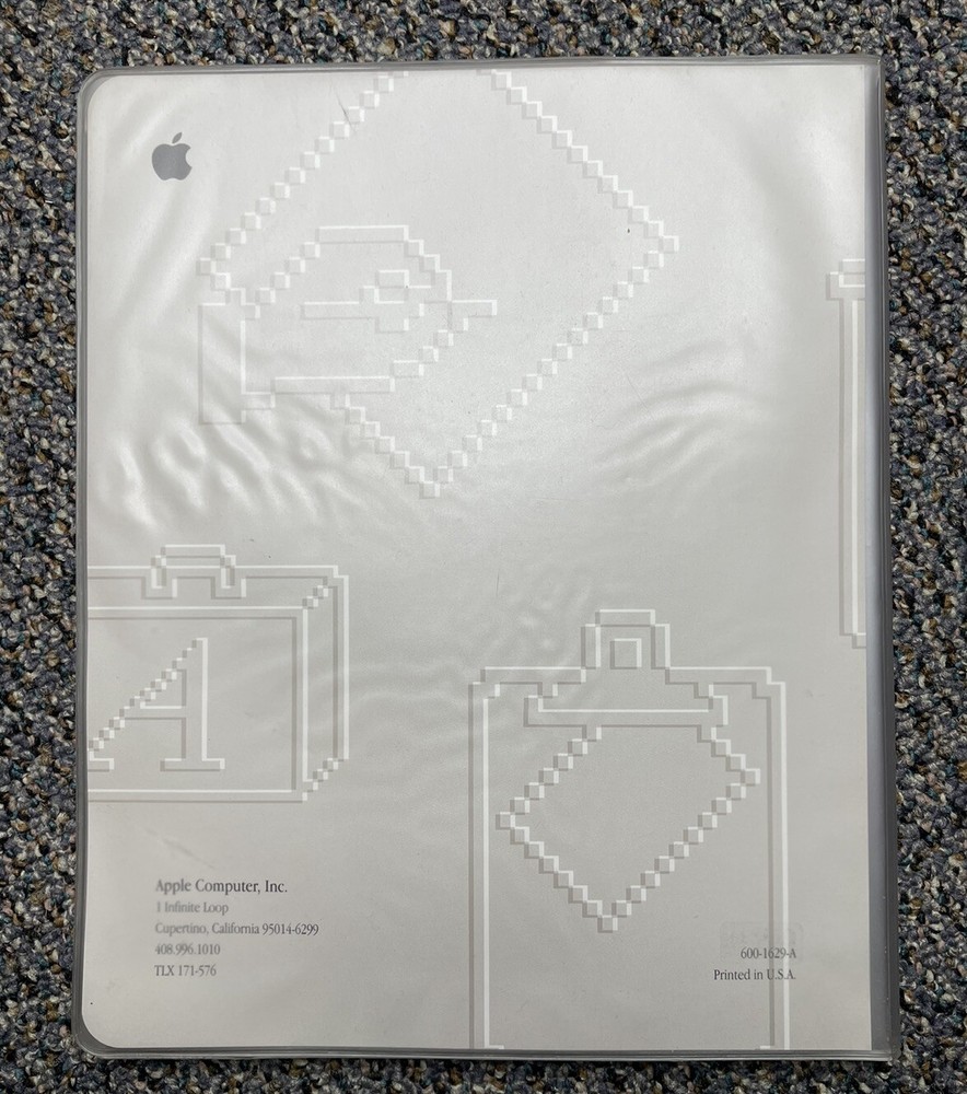 Vintage Macintosh 1994 CD-ROM Compact Discs Folder with 5 Discs