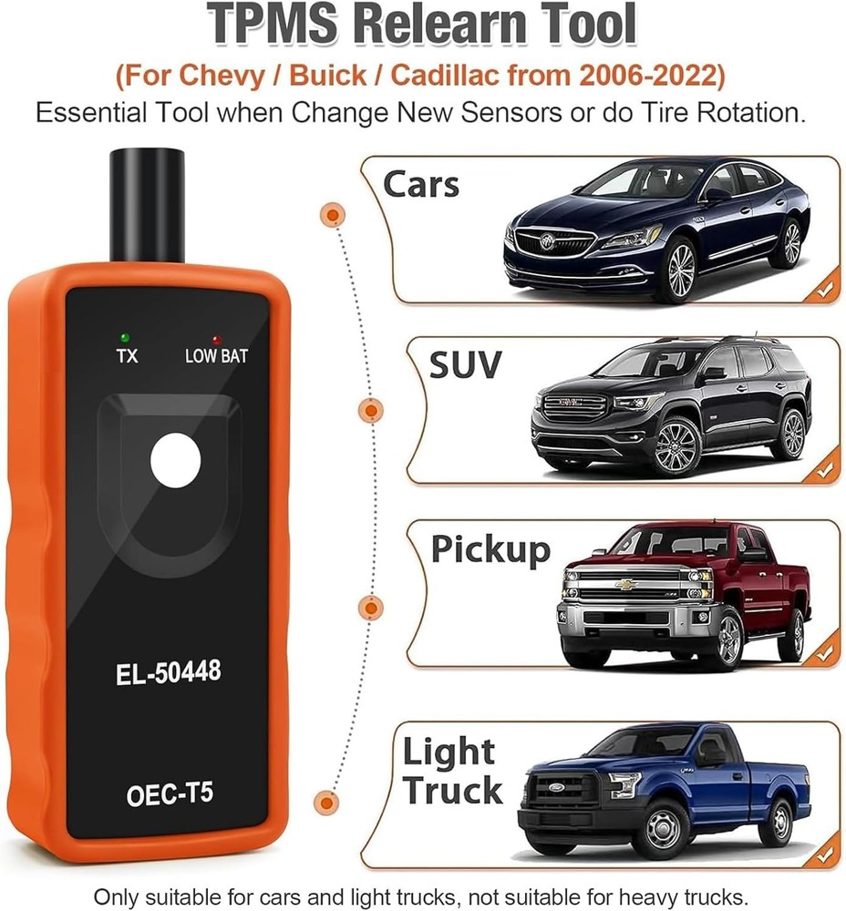 Universal Tpms Relearn Tool,system Programming Training,oec-t5 Tire Pressure Mon