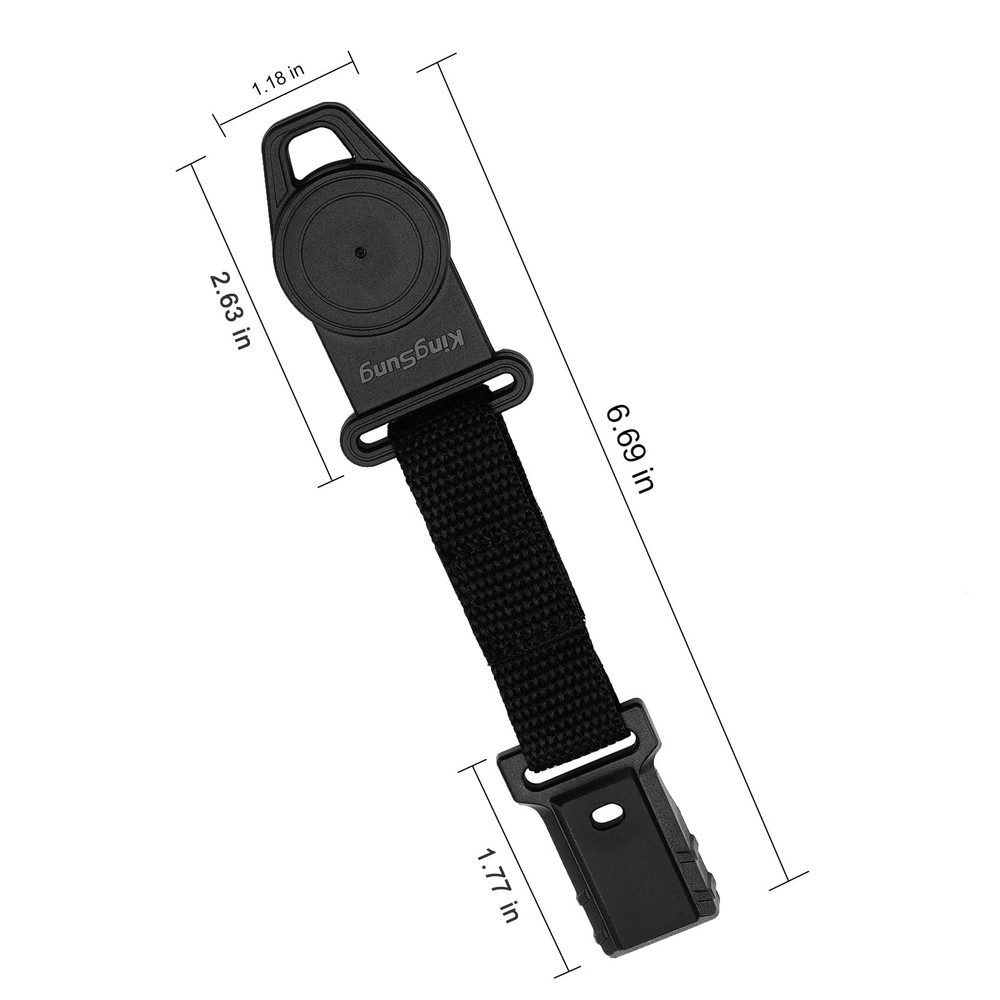 2 Pack Magnetic Multimeter Hanger Strap Works Compatible with Klein Black