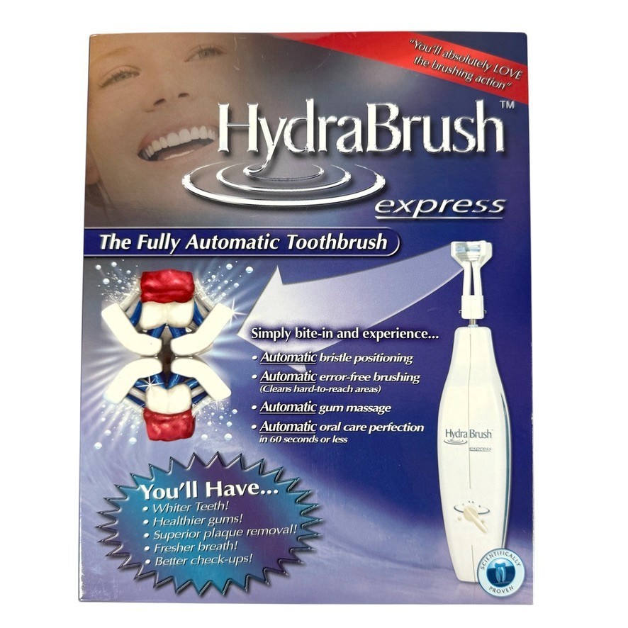Hydrabrush Express Fully Automatic Toothbrush SEALED NEW