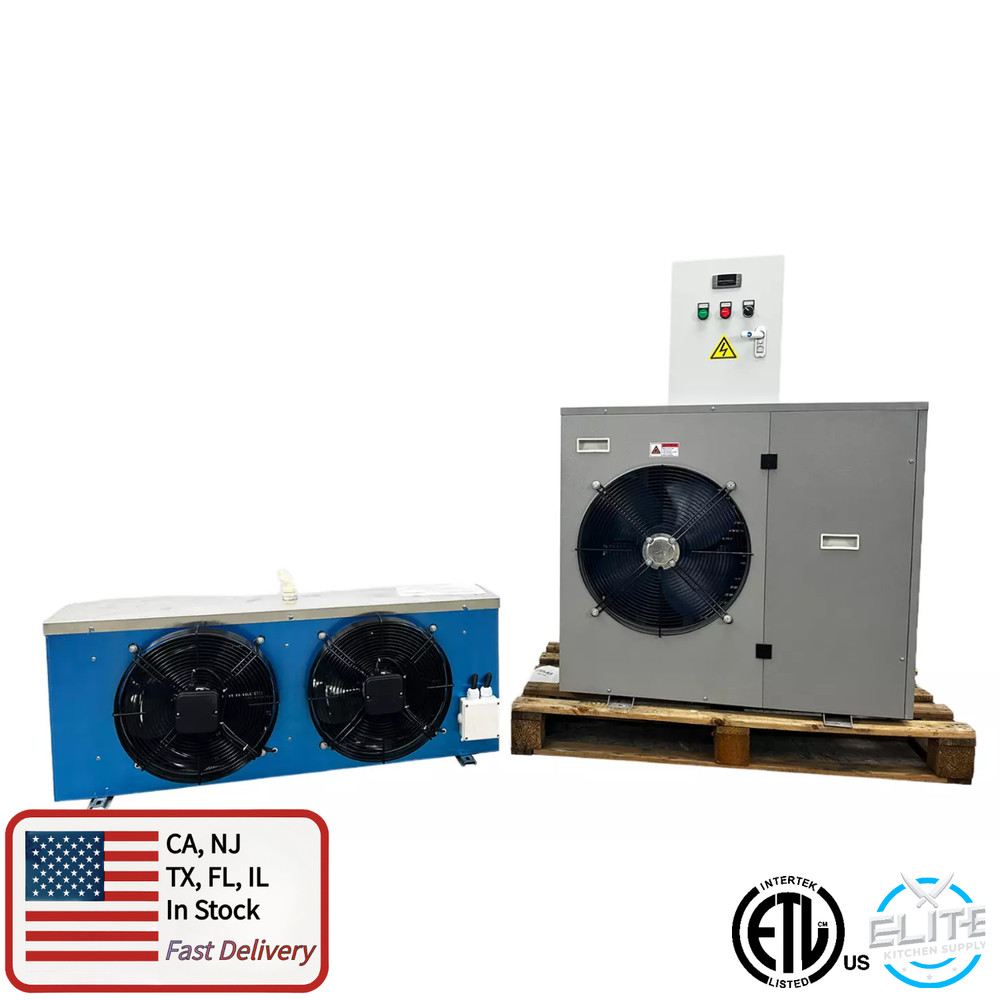 4 HP Walk-In Cooler Refrigeration System Evaporator Condenser Compressor HVAC