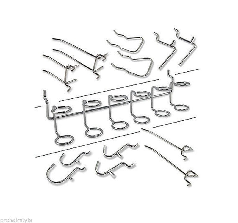 50 PC PEG BOARD TOOL HOOK ORGANIZER HANGER ASSORTMENT