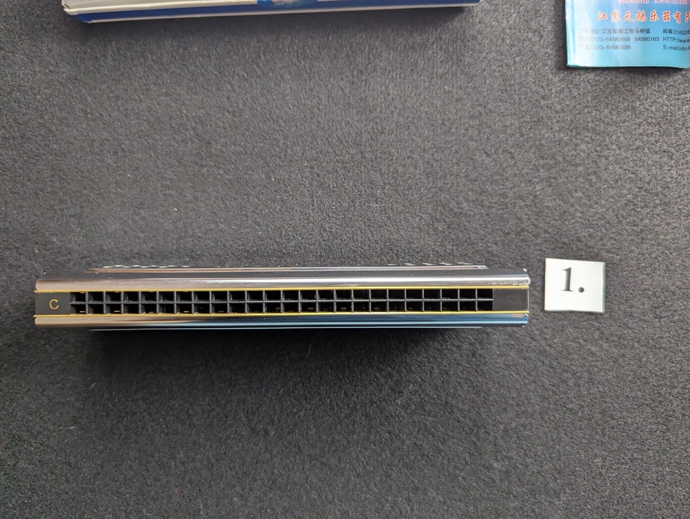 Swan Hohner Harmonica 24/28 two sided G/C plastic comb 96 notes