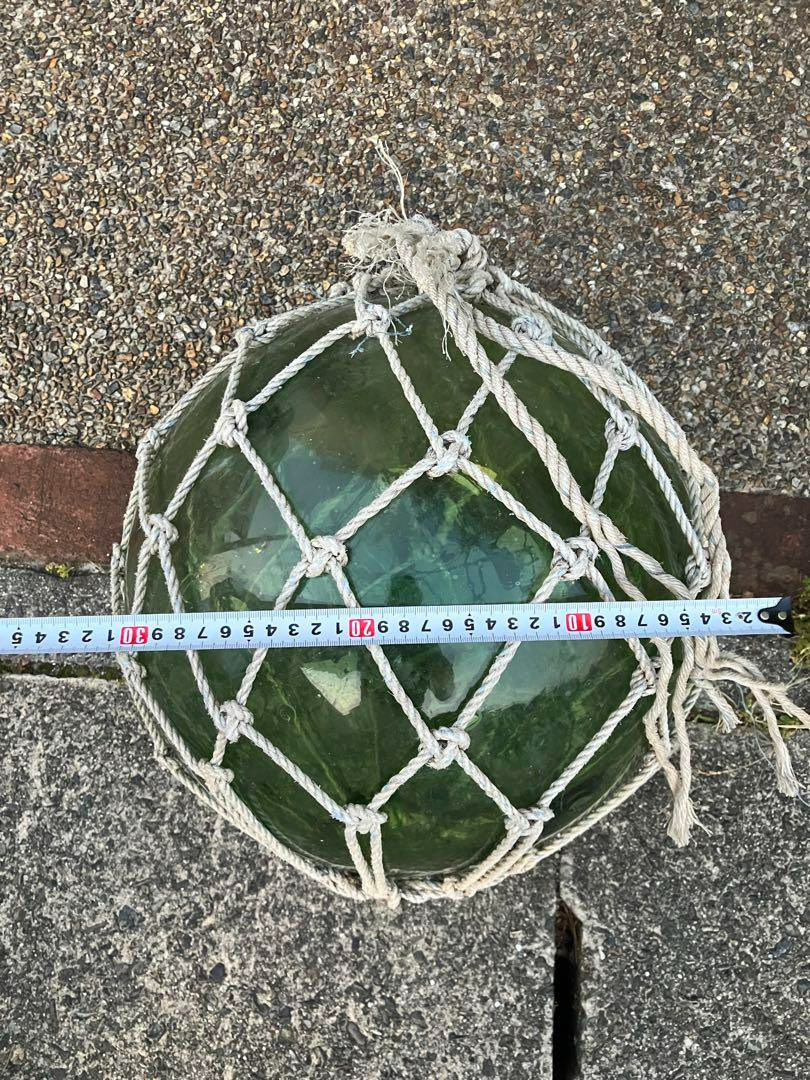 Vintage Japanese Big Glass Fishing Float 13.77"
