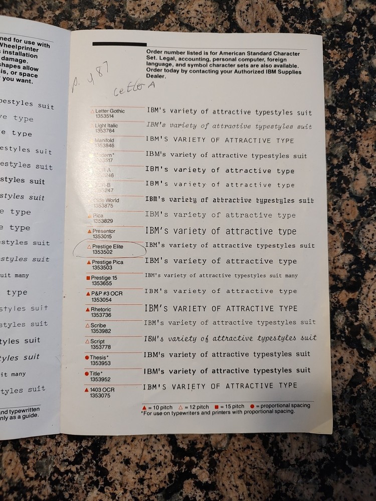 IBM SELECTRIC SYSTEM/2000 WHEELWRITER TYPEWRITER 6747/6747-2 OPERATOR'S GUIDE +