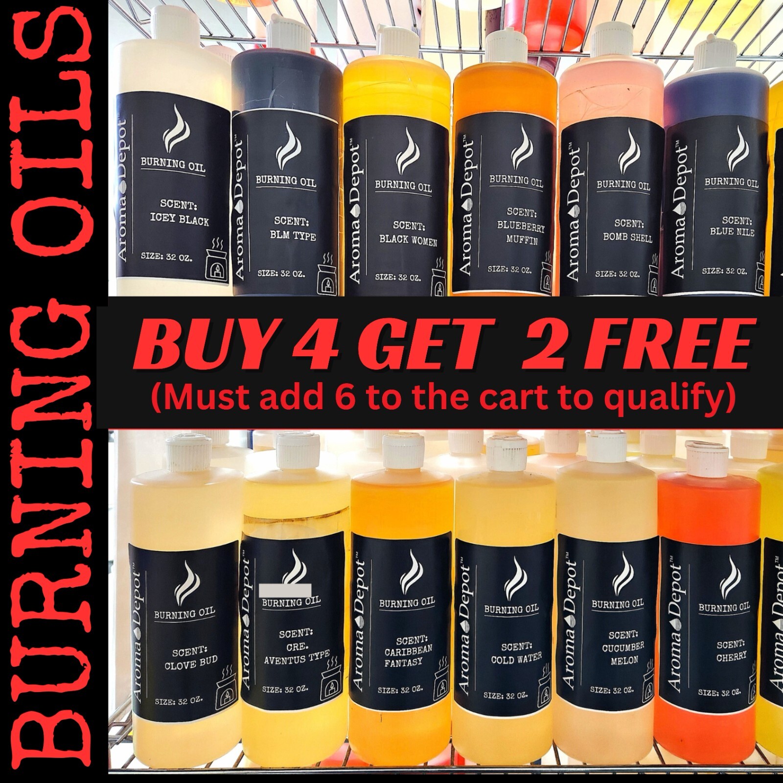 Scented Burning Oils - Fragrance Oil, Perfume Oil for Oil Burner Lamp Wax Warmer