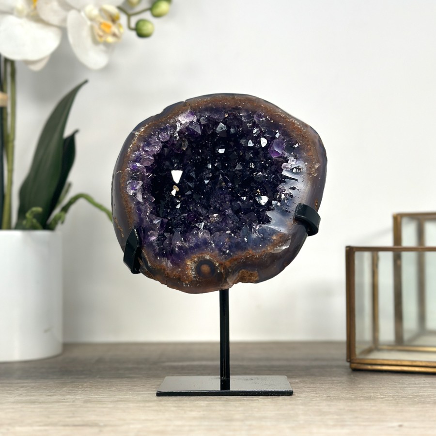 Deep Purple Amethyst Geode. MWS2199