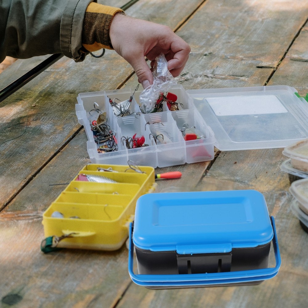 2 Pcs Fishing Accessory Tackle Boxes for Cooler Worms