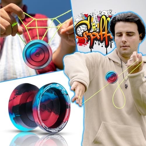 Professional Butterfly Yo-Yo - Dual Mode Responsive/Unresponsive, Finger Spin, 1