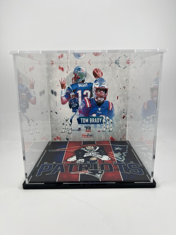 Tom Brady Custom Mini Helmet Display or Card Display - Patriots