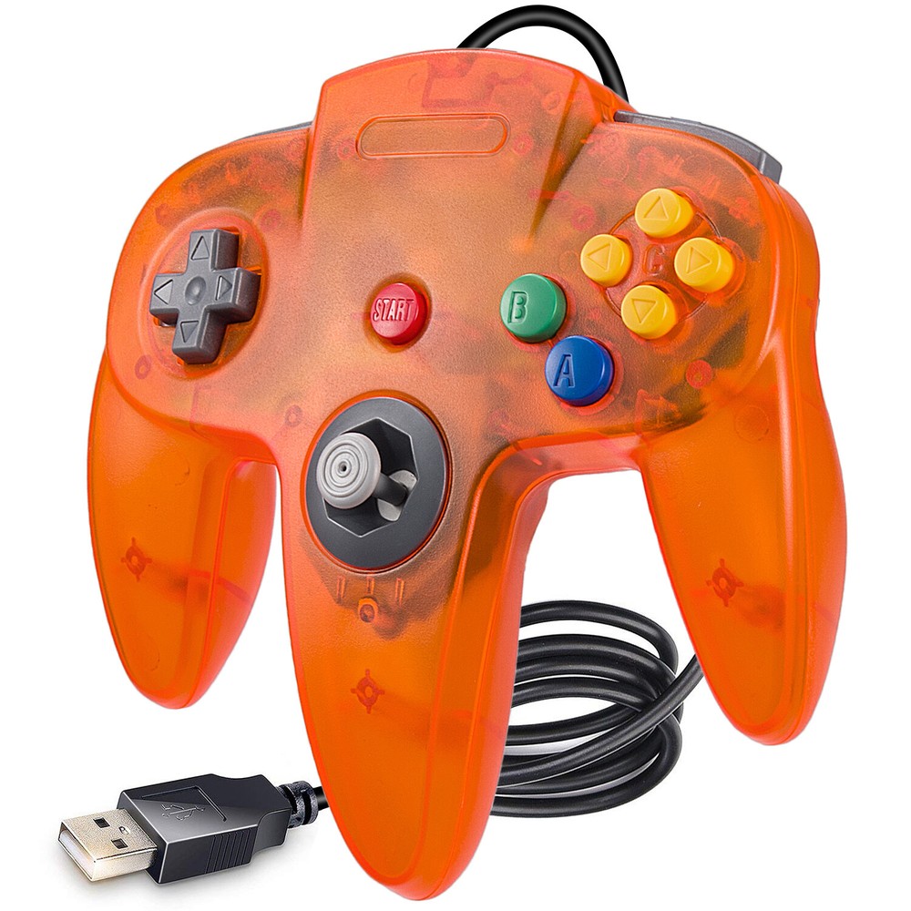 N64 USB Controller Gamepad Joystick Joypad for Windows PC MAC Linux Raspberry Pi