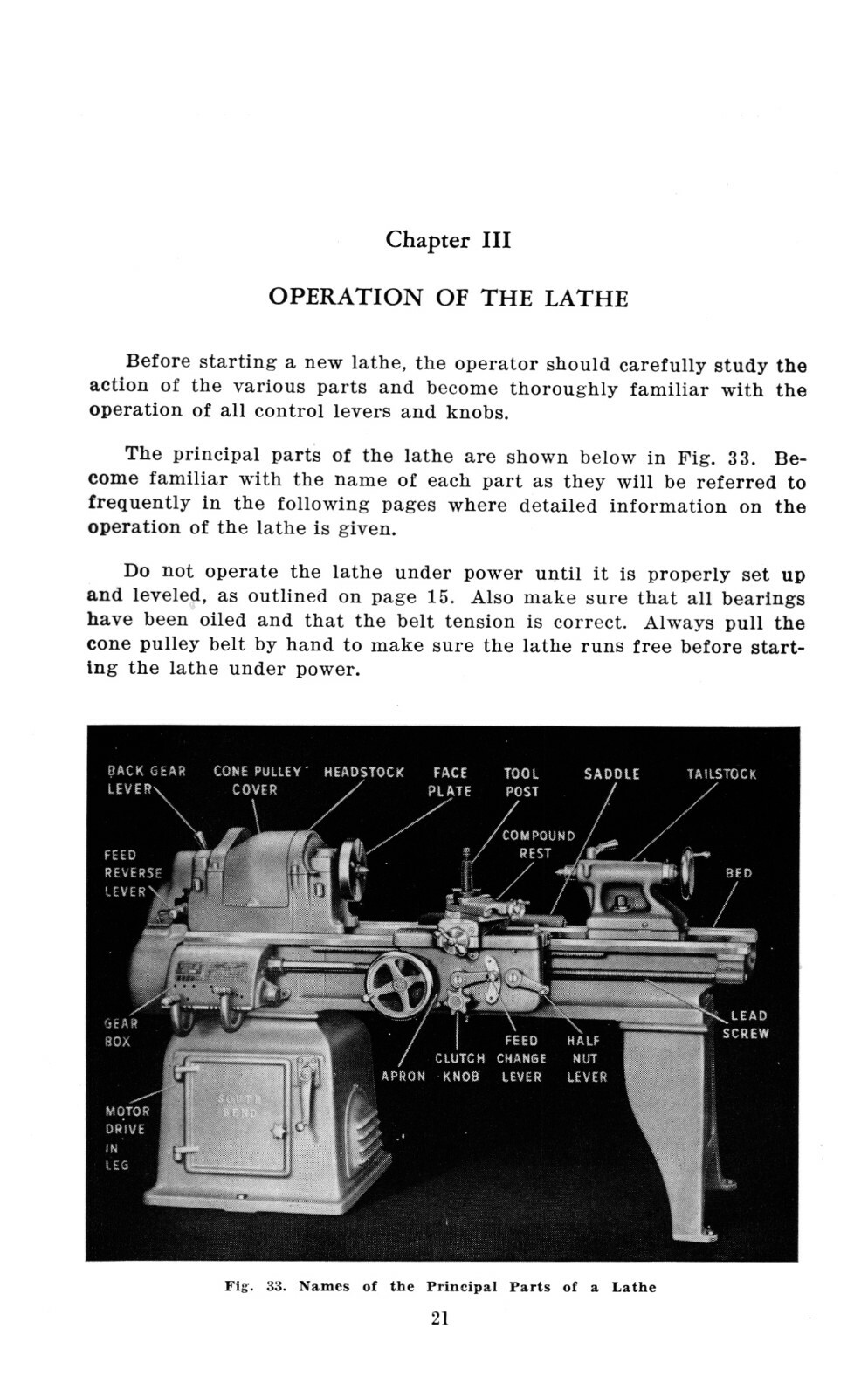 Southbend 10", 13", 14-1/2" 16" & 16-24" Lathe Operation & Parts Manual #1888