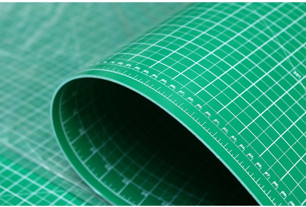 Double-Sided Cutting Mat Self Healing Printed Grid Lines Angles Non Slip Board