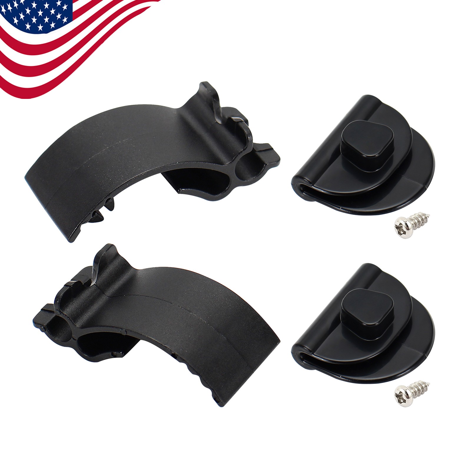 Left Side Battery Cover Clips For Harley Sportster XL883 XL1200 2004-2013 Black