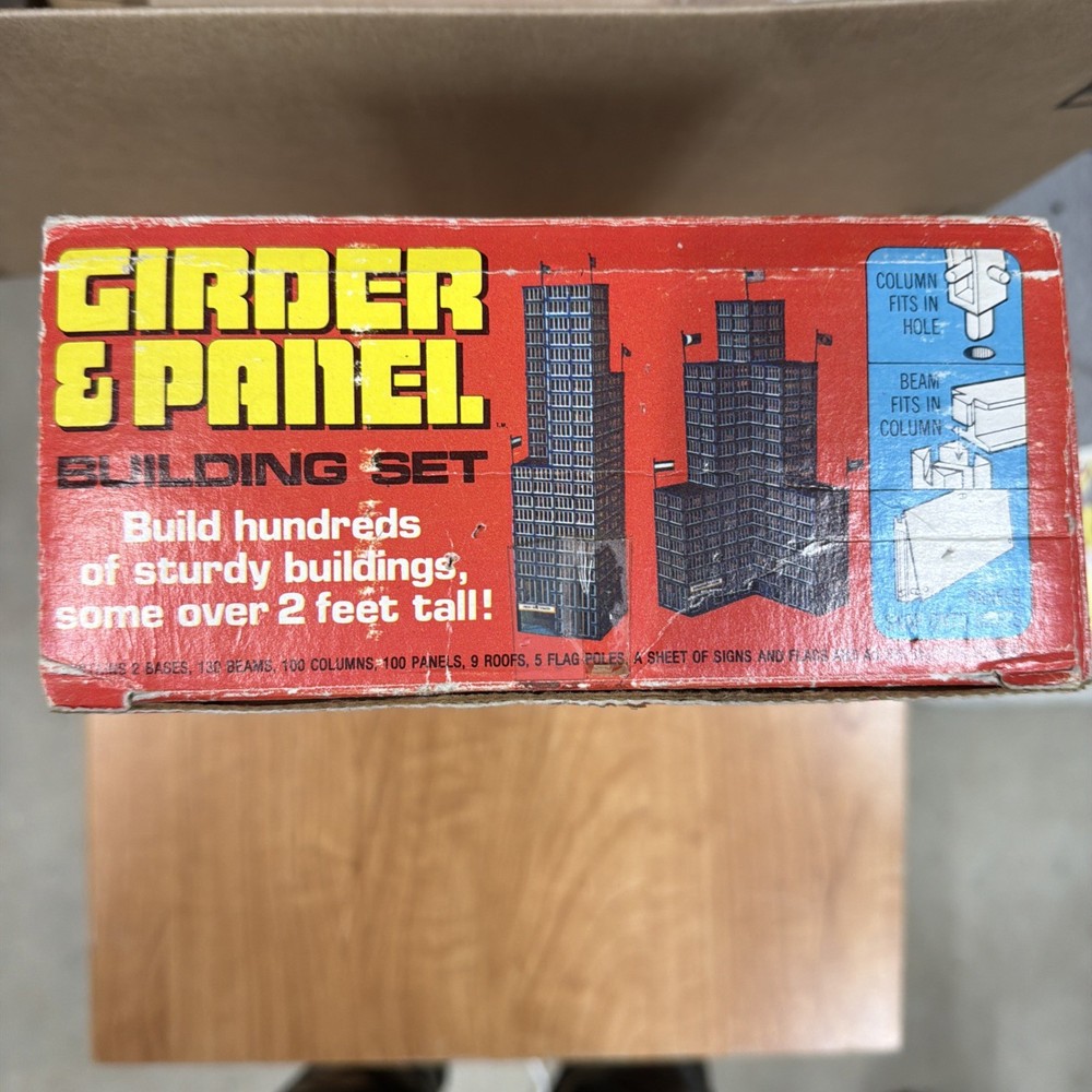 Vintage 1970s Kenner beam and panel construction set