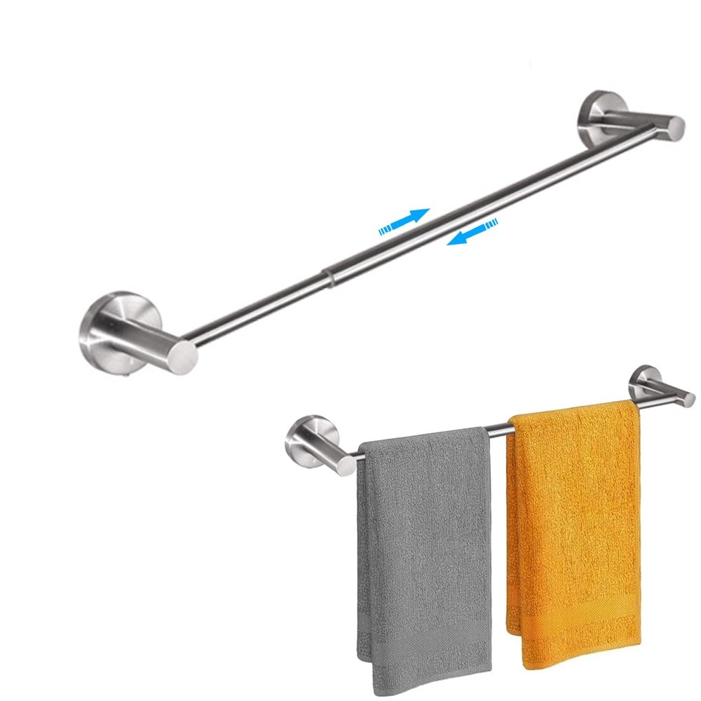 Towel Racks for Bathroom,Adjustable Single C-silver