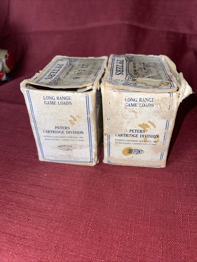 2 ~ Vintage long Range Game Loads Peters Box Empty