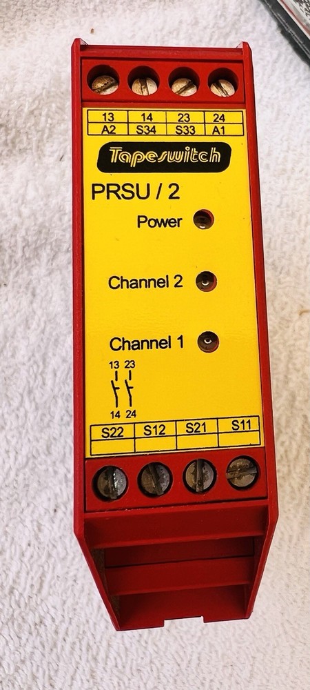 Tapeswitch PRSU/2 920021 Safety Interface Controller, 6A 250VAC, 24VDC Supply