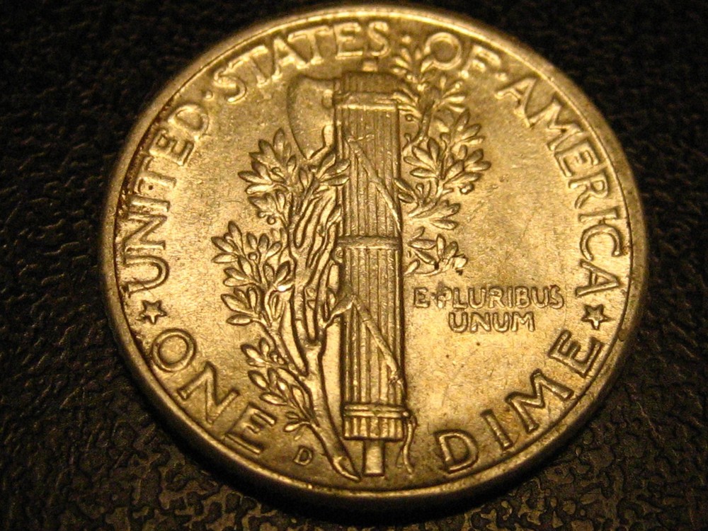 1945-D 90% Silver Mercury Head Dime BU ^^^^^^