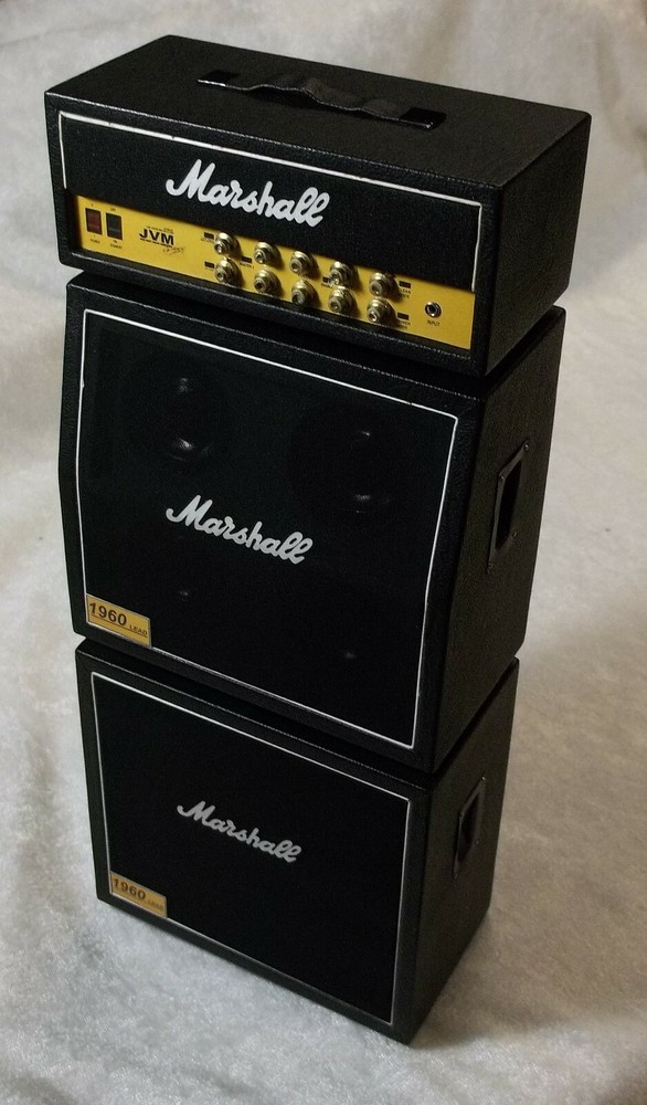 MARSHALL 1/6 SCALE MINIATURE GUITAR AMPLIFIER AMP MINI REPLICA 10" MODEL STACK